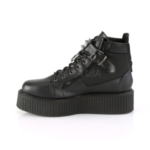 Ecopelle V-CREEPER-566 Stivaletti Creepers da Uomo Plateau