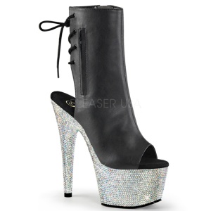 Ecopelle pietra cristallo 18 cm BEJEWELED-1018D7 stivaletti donna plateau