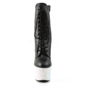 Ecopelle pietra cristallo 18 cm BEJEWELED-1020-7 stivaletti donna plateau