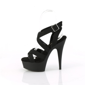 Ecopelle plateau 15 cm DELIGHT-638 scarpe con tacco alto pleaser