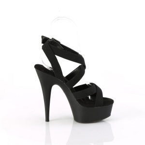 Ecopelle plateau 15 cm DELIGHT-638 scarpe con tacco alto pleaser