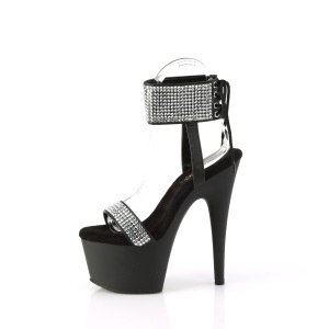 Ecopelle strass 18 cm ADORE-770 Sandali piattaforma con polsino alla caviglia