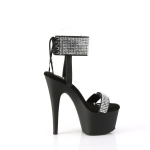 Ecopelle strass 18 cm ADORE-770 Sandali piattaforma con polsino alla caviglia