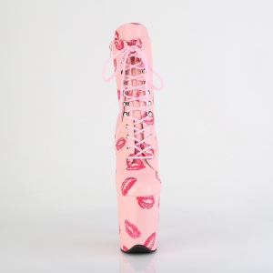 FLAMINGO-1020KISSES 20 cm pleaser stivaletti tacco alto plateau rosa