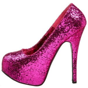 Fucsia Scintillare 14,5 cm Burlesque BORDELLO TEEZE-06G Plateau Scarpe Dcollet