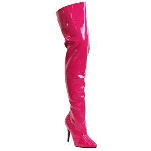 Fucsia Vernice 13 cm SEDUCE-3010 stivali alti numeri grandi da uomo