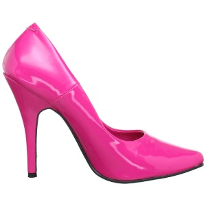 Fucsia Vernice 13 cm SEDUCE-420 scarpe dcollet a punta