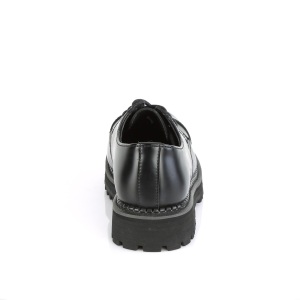 Genuine leather RIOT-03 demonia shoes - punk steel toe shoes