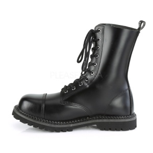 Genuine leather RIOT-10 demonia ankle boots - steel toe combat boots