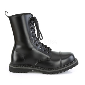 Genuine leather RIOT-10 demonia ankle boots - steel toe combat boots