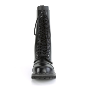 Genuine leather RIOT-14 demonia boots - unisex steel toe combat boots