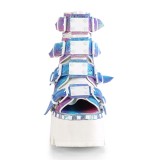 Glitter Vegan 9 cm ASHES-70 lolita ankle boots platform block heels