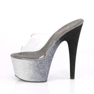 Glitter platform 18 cm ADORE-701OMBRE Exotic stripper high heel mules