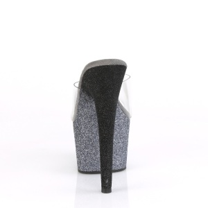 Glitter platform 18 cm ADORE-701OMBRE Exotic stripper high heel mules