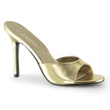 Gold 10 cm CLASSIQUE-01 womens mules shoes