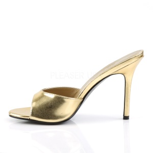 Gold 10 cm CLASSIQUE-01 womens mules shoes