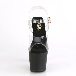Gold 18 cm IRONGRIP-708 Platform Brass Knuckles High Heels Shoes