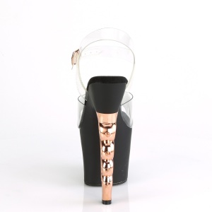 Gold 18 cm IRONGRIP-708 Platform Brass Knuckles High Heels Shoes