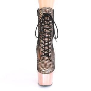 Gold chrome 18 cm ADORE-1020HFN Exotic pole dance ankle boots