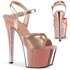 Gold chrome platform 18 cm SKY-309TTG pleaser high heels shoes