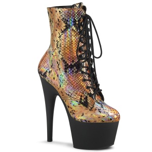 Gold snake pattern 18 cm ADORE-1020SP Exotic pole dance ankle boots