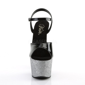 Grigio 18 cm ADORE-709OMBRE scintillare plateau sandali donna con tacco