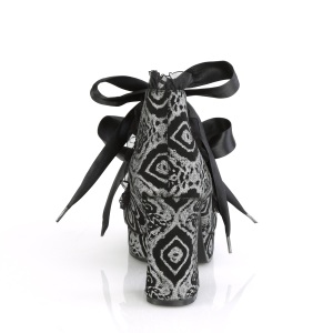 Grigio 9,5 cm DEMONIA GOTHIKA-53 scarpe plateau gotico