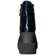 Hologram 11,5 cm SHAKER-52 wedge ankle boots platform black