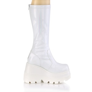 Hologram 11,5 cm SHAKER-65-2 demonia knee boots wedges platform