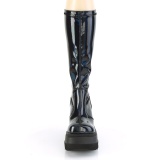 Hologram 11,5 cm SHAKER-65 demonia knee boots wedges platform