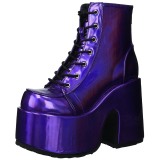 Hologram 13 cm DEMONIA CAMEL-203 chunky goth ankle boots