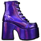 Hologram 13 cm DEMONIA CAMEL-203 chunky goth ankle boots