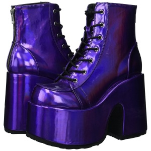Hologram 13 cm DEMONIA CAMEL-203 chunky goth ankle boots