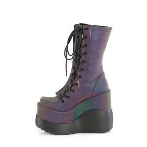 Hologram 13 cm VOID-118 demonia knee boots wedges platform