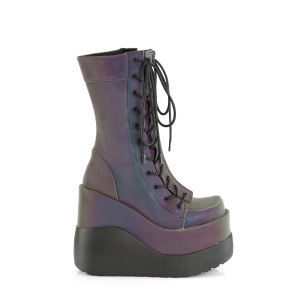 Hologram 13 cm VOID-118 demonia knee boots wedges platform