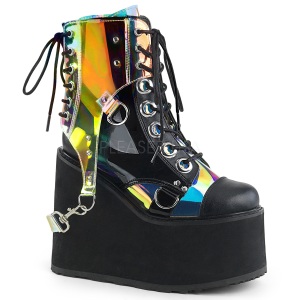 Hologram 14 cm SWING-115 lolita ankle boots wedge platform