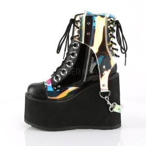 Hologram 14 cm SWING-115 lolita ankle boots wedge platform