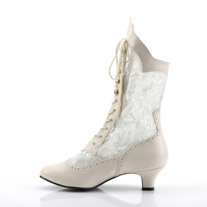 Lace fabric cream 5 cm DAME-115 Victorian ankle boots vintage