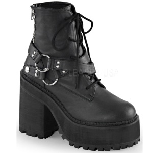 Leatherette 12 cm ASSAULT-101 goth lolita platform ankle boots