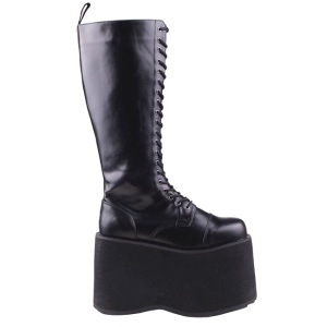 Leatherette 15 cm MEGA-602 Platform Mens Gothic Boots
