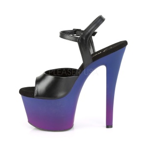Leatherette 18 cm SKY-309BP platform pleaser sandals