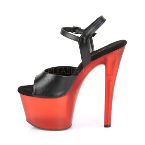 Leatherette 18 cm SKY-309T platform pleaser sandals