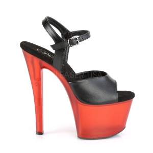 Leatherette 18 cm SKY-309T platform pleaser sandals