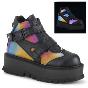 Leatherette 5 cm SLACKER-32 demonia ankle boots platform