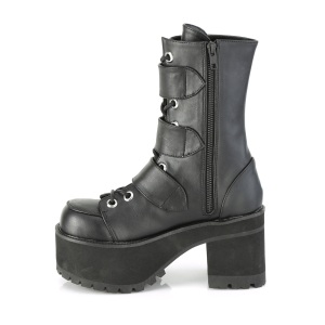 Leatherette 9,5 cm Demonia RANGER-308 gothic platform ankle boots