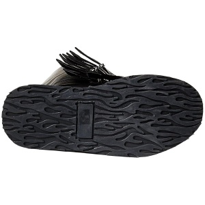 Leatherette 9 cm DAMNED-318 womens buckle boots with platform
