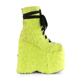 Lime Fur 18 cm SLAY-206 lolita ankle boots platform