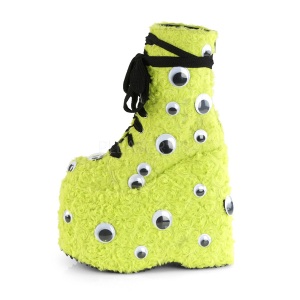 Limette Pelliccia 18 cm SLAY-206 stivaletti lolita con plateau