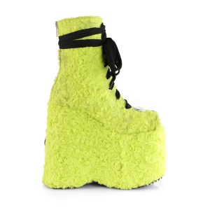 Limette Pelliccia 18 cm SLAY-206 stivaletti lolita con plateau
