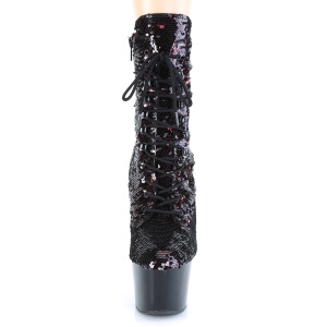 Lustrini Rosso 18 cm ADORE-1020SQ stivaletti tacco piattaforma exotic pole